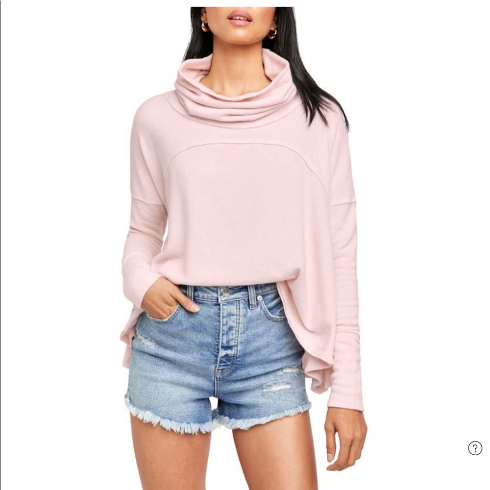 Free People “Cozy Time” Funnel Neck Top NWT (F)